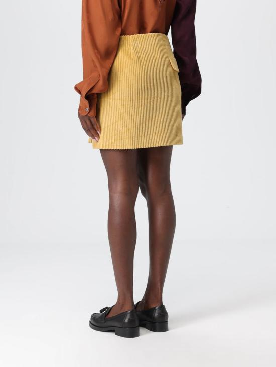 25FW 모스키노 스커트 01105519 0021 Yellow - MOSCHINO
