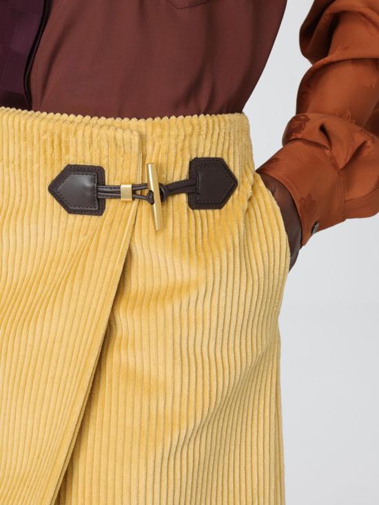 25FW 모스키노 스커트 01105519 0021 Yellow - MOSCHINO