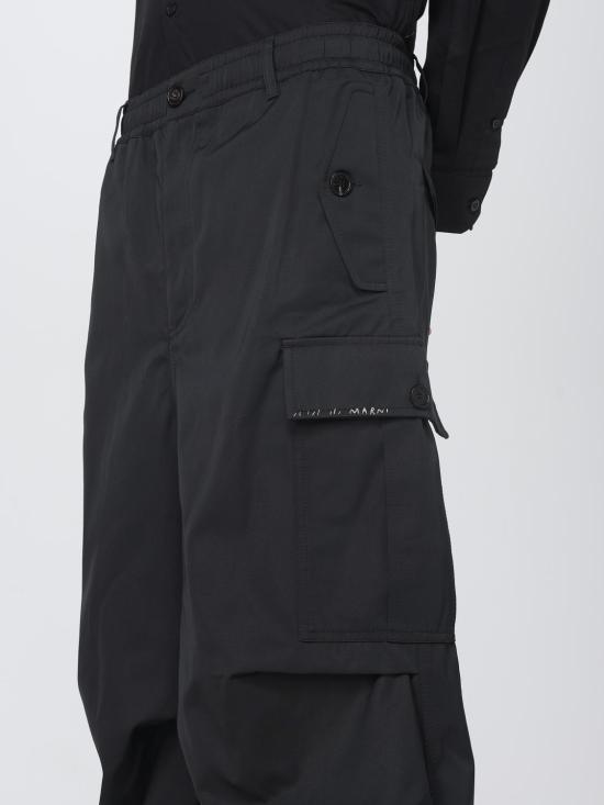 25FW 마르니 스트레이트 팬츠 PUMU0247S0UTP789 00N99 Black - MARNI