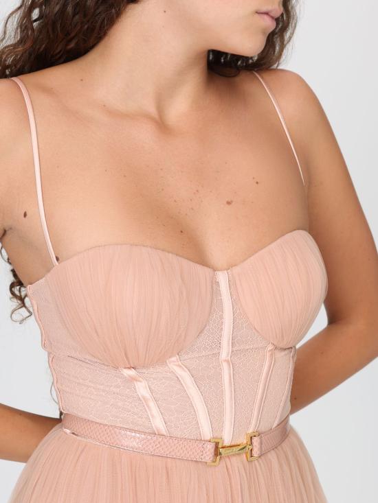 25FW 엘리자베타프랜치 롱 원피스 AB889 EA1 Nude - ELISABETTA FRANCHI