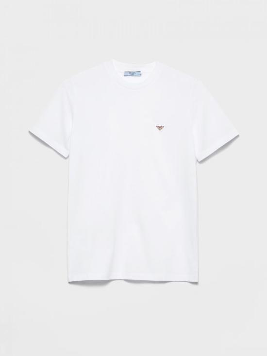 25FW 프라다 반팔 티셔츠 3583815ZG F0009 White