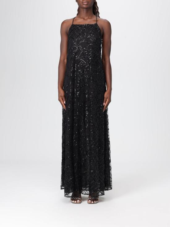 25FW 엠포리오 아르마니 롱 원피스 EW001346AF10242 UC001 Black