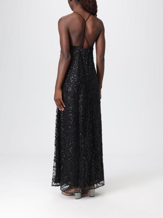 25FW 엠포리오 아르마니 롱 원피스 EW001346AF10242 UC001 Black - EMPORIO ARMANI