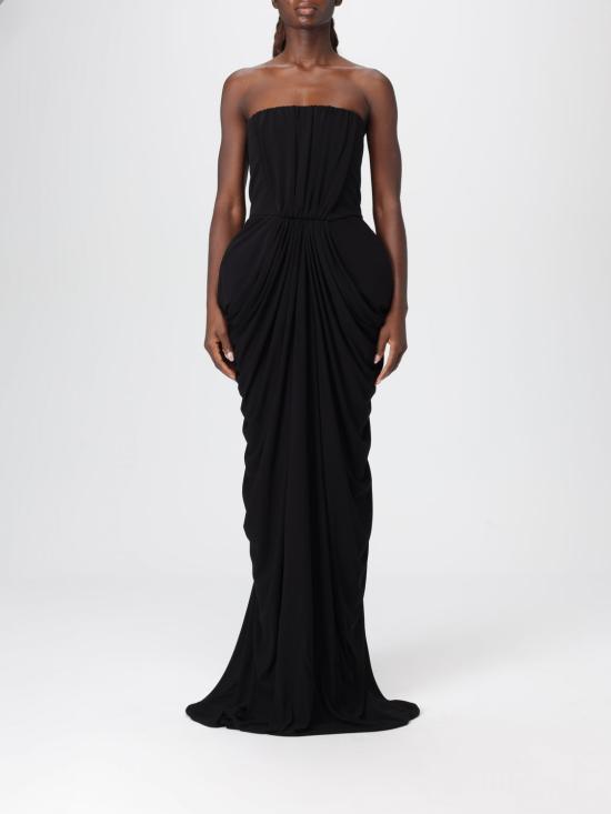 25FW 스텔라 맥카트니 롱 원피스 6A06113GU301 1000 Black