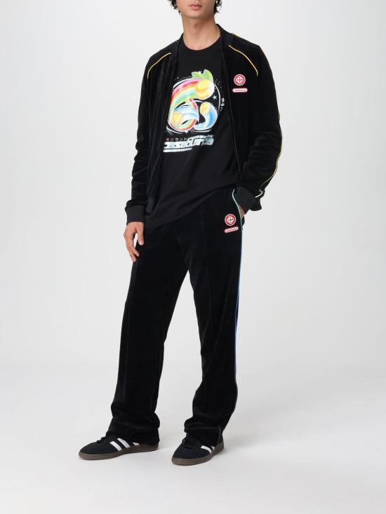 25FW 카사블랑카 반팔 티셔츠 MAW25JTS001 08 Black - CASABLANCA