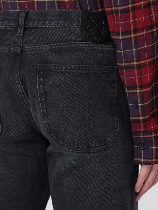 25FW 오프화이트 데님 팬츠 OMYA175C99DEN00 11300 Black - OFF WHITE