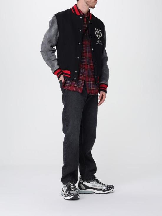 25FW 오프화이트 봄버 자켓 OMEH053F25FAB003 1017 Black - OFF WHITE