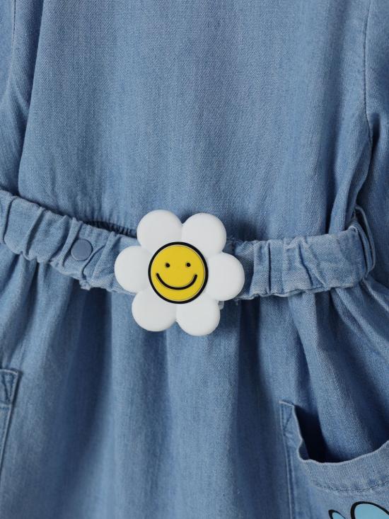 25FW [키즈] 스텔라 맥카트니 원피스 TX1A70Z0522 606 Gnawed Blue - STELLA MCCARTNEY