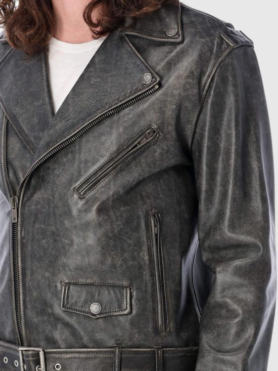 25FW 골든구스 바이커 자켓 GMP00297P00064790100 Black - GOLDEN GOOSE