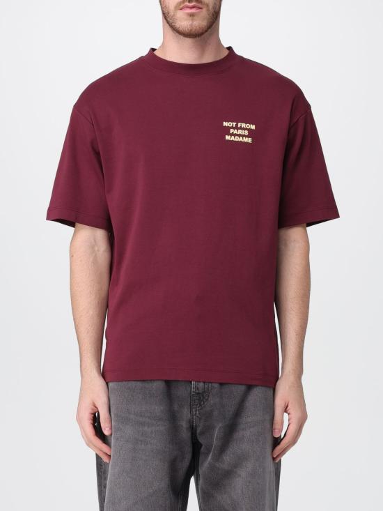 25FW 드롤드무슈 반팔 티셔츠 TS203CO002 WN Red