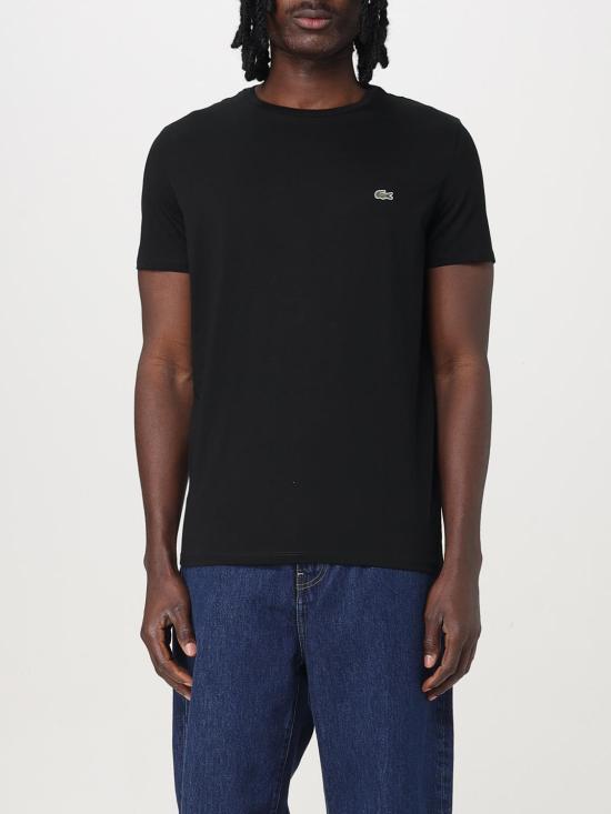 26SS 라코스테 피마 코튼 저지 크루넥 티셔츠 TH6709 031 Black