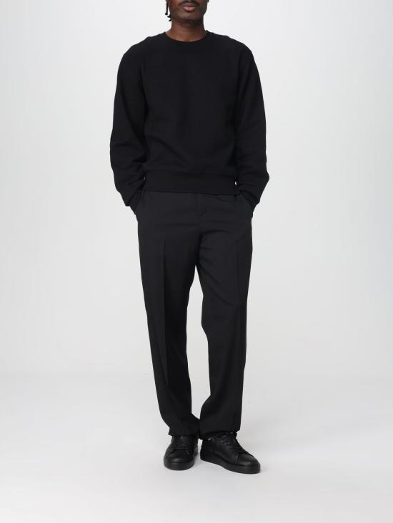 26SS 생로랑 CASSANDRE, 캐산드르 크루넥 스웨트셔츠 820127Y36SW 1000 Black - SAINT LAURENT