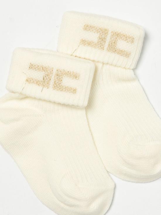 25FW [키즈] 엘리자베타프랜치 발목 양말 ENCZ001CTV061 D046 Yellow Cream - ELISABETTA FRANCHI