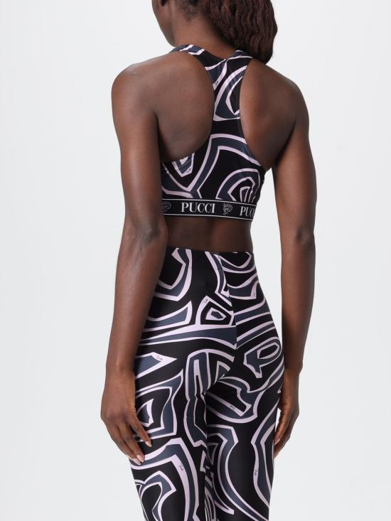 25FW 푸찌 트레이닝 티셔츠 5UTP55 052 Black - PUCCI