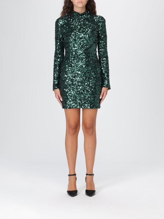 25FW 핑코 롱 원피스 105544A2Q4 V88 Green