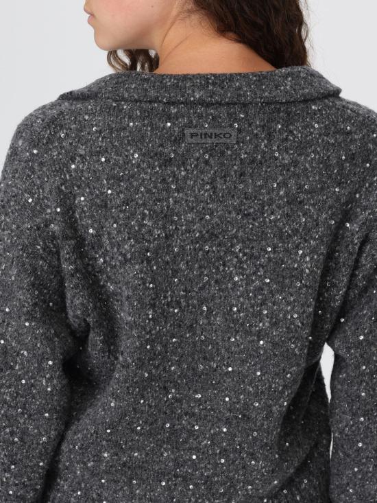 25FW 핑코 폴로 티셔츠 105684A2U4 IZ9 Grey - PINKO