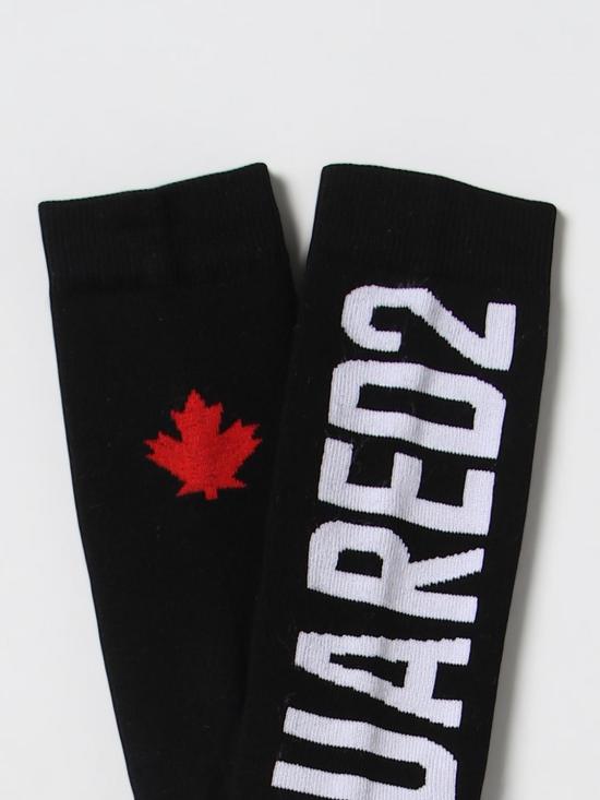 25FW [키즈] 디스퀘어드2 발목 양말 DQ0660D00WI DQ900 Black - DSQUARED2