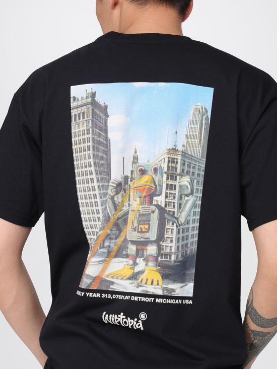 25FW 칼하트 WIP 그래픽 프린트 로고 티셔츠 I035492 89XX Black - CARHARTT WIP