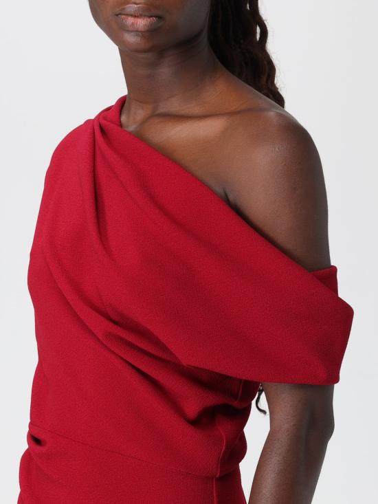 25FW 하니타 롱 원피스 H V3702 4426 1012 TOMATO Red - HANITA