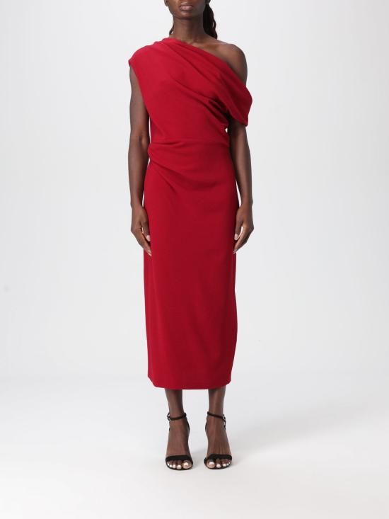 25FW 하니타 롱 원피스 H V3702 4426 1012 TOMATO Red