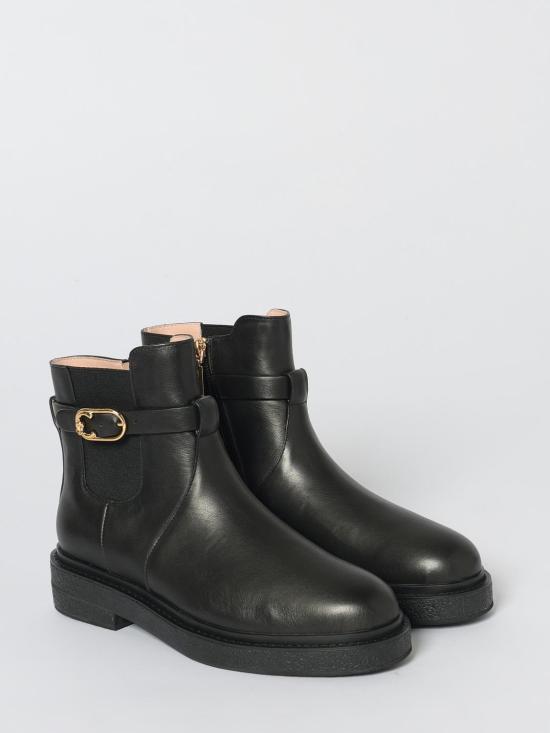 25FW 코치넬리 뮬/슬리퍼 E4T7A420101 001 Black - COCCINELLE