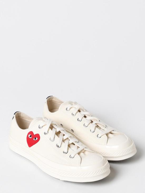 25FW 꼼데가르송 플레이 X 컨버스 스니커즈 AZK128001 2 White - COMME DES GARCONS PLAY CONVERSE