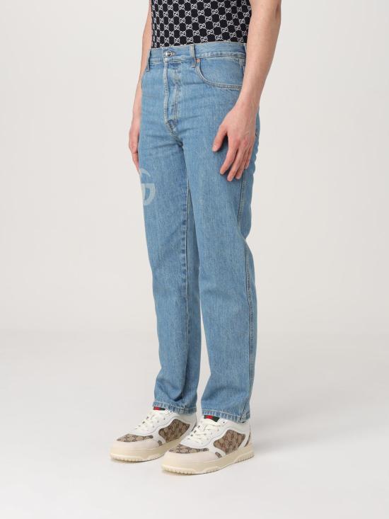 25FW 구찌 레이저 더블 G 데님 팬츠 815642XDC6W 4492 Denim - GUCCI