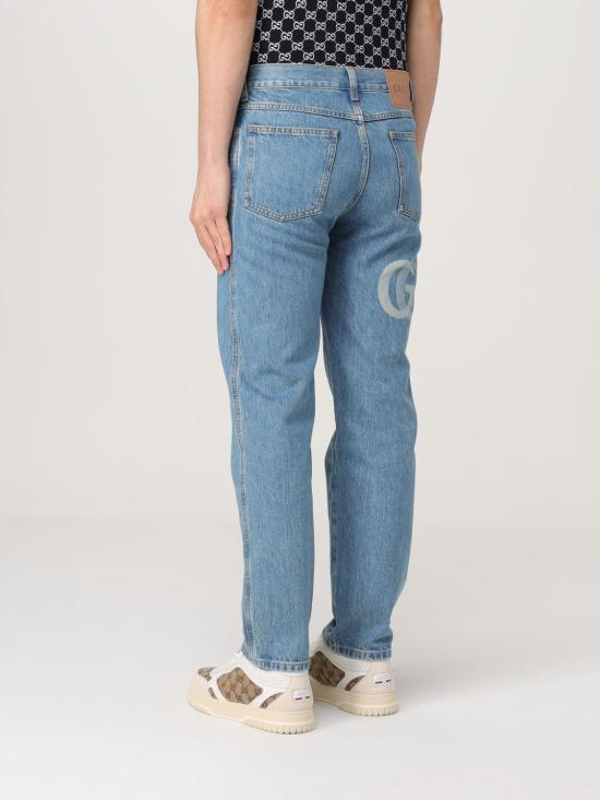 25FW 구찌 레이저 더블 G 데님 팬츠 815642XDC6W 4492 Denim - GUCCI