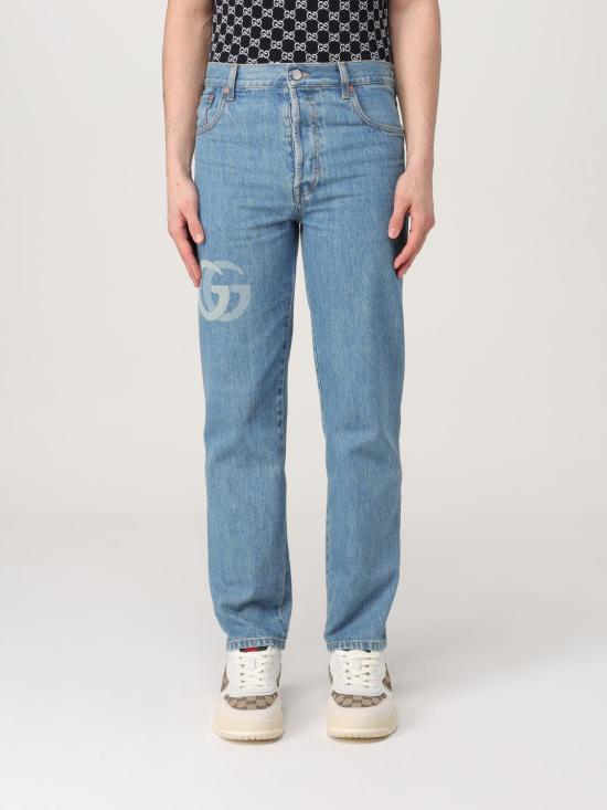 25FW 구찌 레이저 더블 G 데님 팬츠 815642XDC6W 4492 Denim