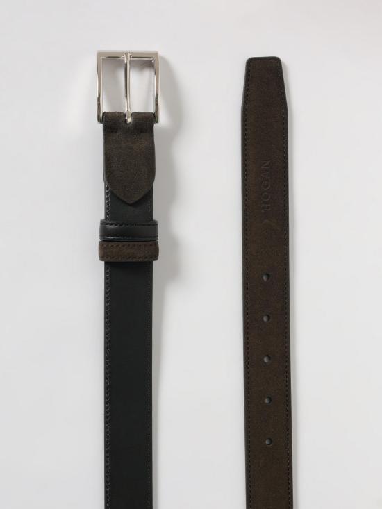 25FW 호간 가죽 벨트 KFMCN1101QA3 026P Brown - HOGAN