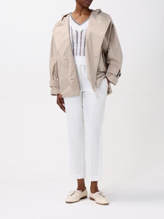 25FW 브루넬로 쿠치넬리 더블 브레스티드 트첸치 코트 MG5017868 C6037 Beige - BRUNELLO CUCINELLI