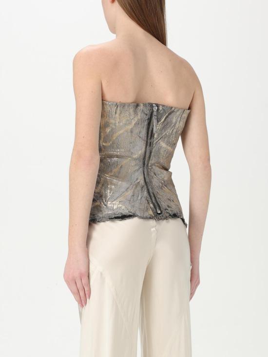 25FW 릭 오웬스 탑 RP01E7130SGMC 02 Gold - RICK OWENS