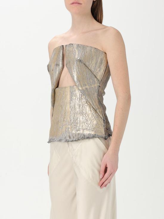 25FW 릭 오웬스 탑 RP01E7130SGMC 02 Gold - RICK OWENS