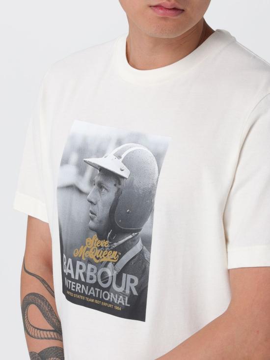 25FW 바버 반팔 티셔츠 MTS1481 WH32 White - BARBOUR