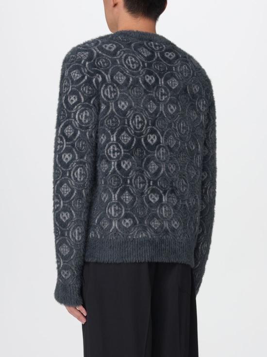 25FW 카사블랑카 스웨터 MAW25KW1095 01 Grey - CASABLANCA