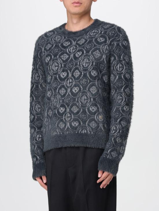 25FW 카사블랑카 스웨터 MAW25KW1095 01 Grey - CASABLANCA