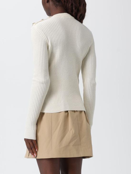 25FW 발망 터틀넥 FF0KD095KJ17 0KA Natural - BALMAIN