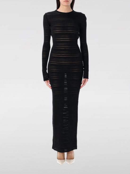 25SS 안드레아 아다모 롱 원피스 PS25104010 004 Black