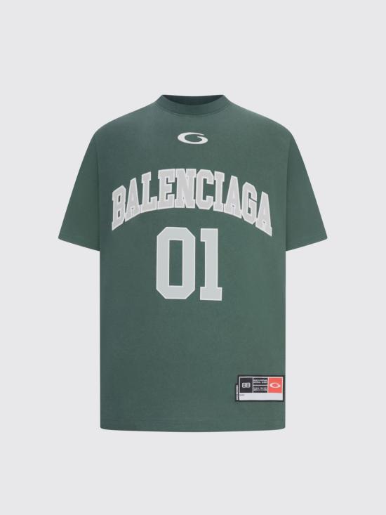 25FW 발렌시아가 반팔 티셔츠 850353TTVG2 6399 Green