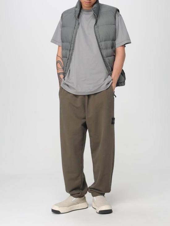 25FW 스톤 아일랜드 심리스 터널 나일론 다운-TC 다운 베스트 G100007S0028 V006B Grey - STONE ISLAND