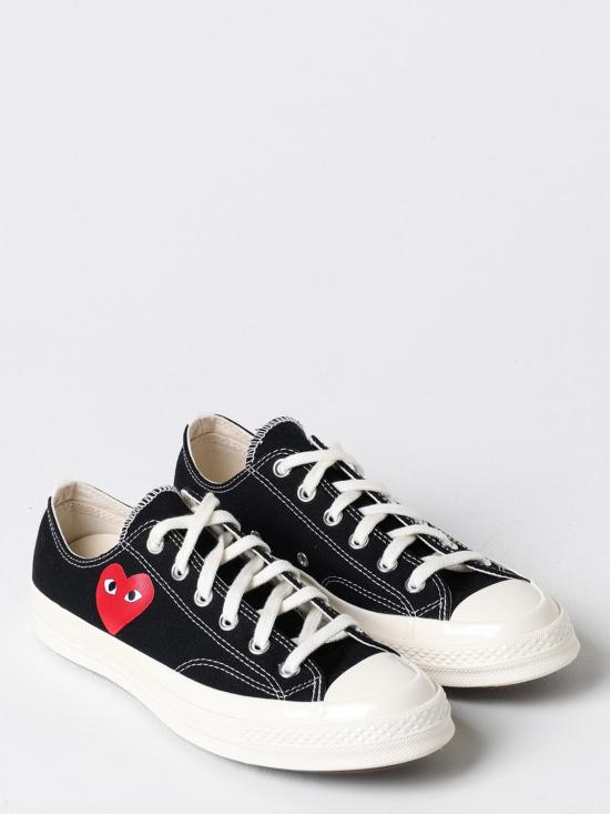 25FW 꼼데가르송 플레이 X 컨버스 스니커즈 AZK128001 1 Black - COMME DES GARCONS PLAY CONVERSE