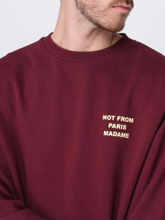 25FW 드롤드무슈 긴팔 티셔츠 SW149CO127 WN Red - DROLE DE MONSIEUR