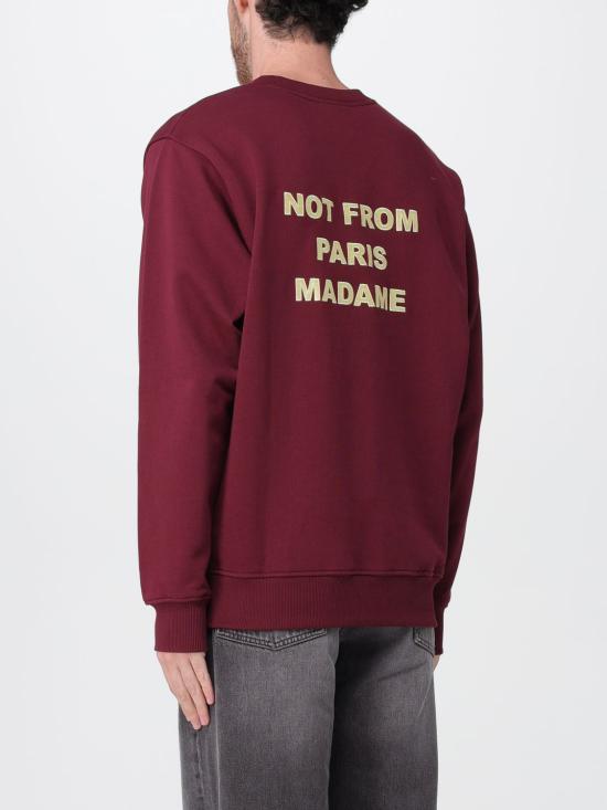 25FW 드롤드무슈 긴팔 티셔츠 SW149CO127 WN Red - DROLE DE MONSIEUR