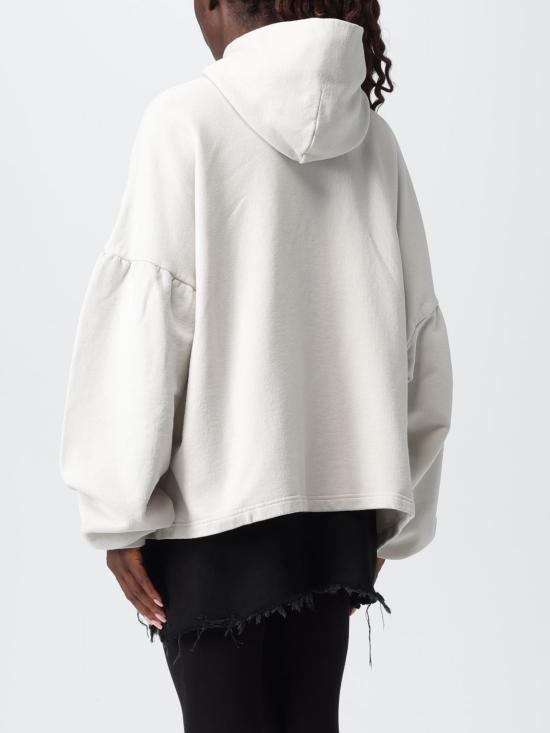 25FW 발렌시아가 로고 후드 티셔츠 818433TSVO3 9012 Yellow Cream - BALENCIAGA