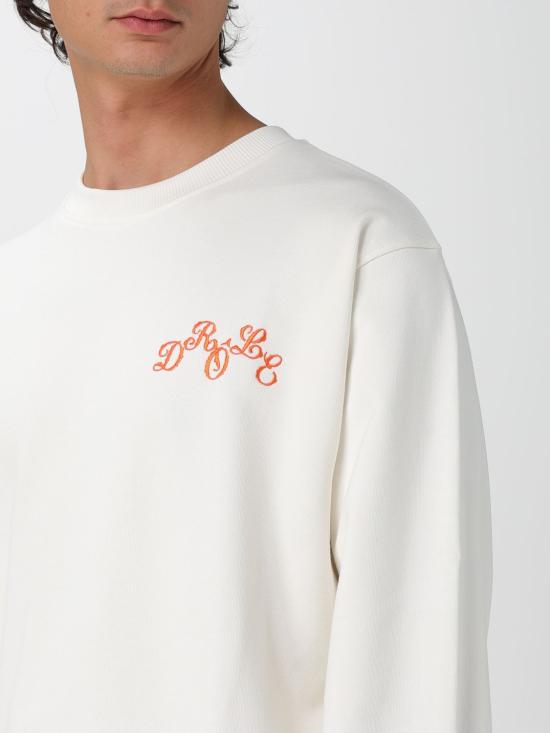 25FW 드롤드무슈 긴팔 티셔츠 HSW169CO127 OW White - DROLE DE MONSIEUR