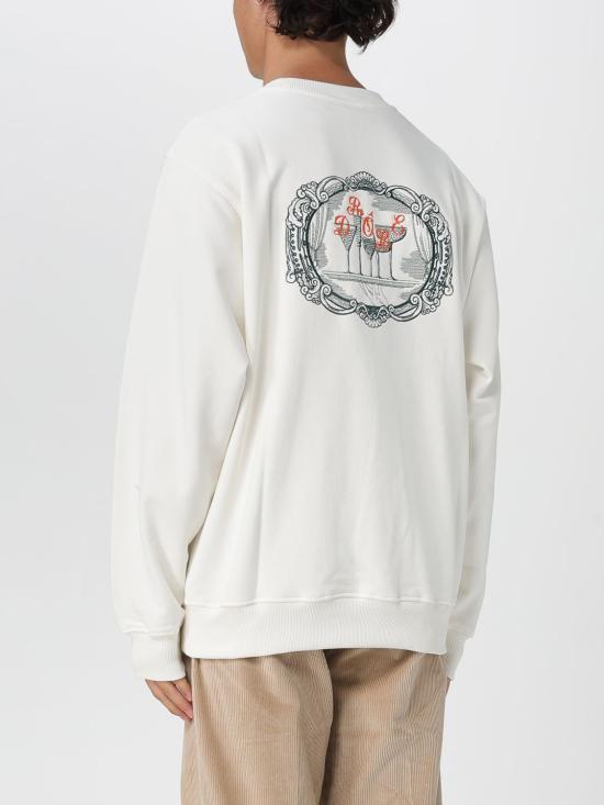 25FW 드롤드무슈 긴팔 티셔츠 HSW169CO127 OW White - DROLE DE MONSIEUR