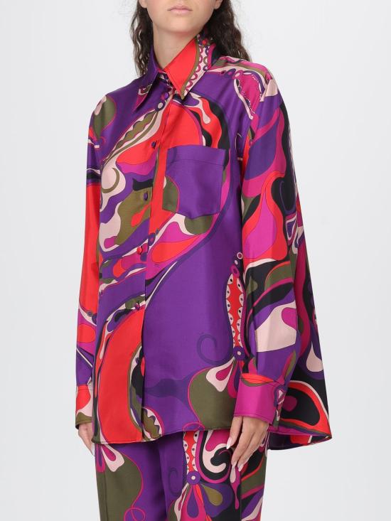 25FW 푸찌 블라우스 5URJ10 017 Fuchsia - PUCCI