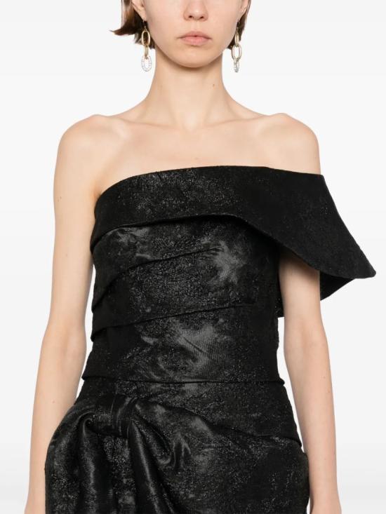  사이드 코베이시 숏 원피스 브로케이드 숏 드레스 - SAIID KOBEISY