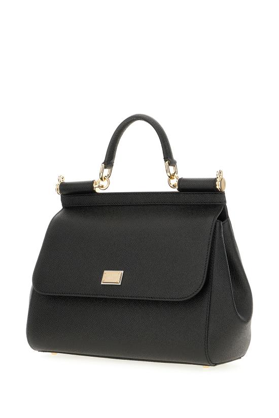 26FW 돌체앤가바나 라지 시실리 핸드백 BB6002B1001 80999 BLACK - DOLCE & GABBANA