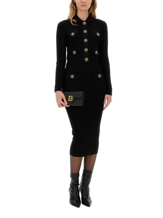  발망 가디건 EF1KL150KI10 0PA Black - BALMAIN